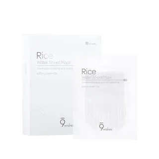 9wishes - Mascarilla Facial Rice Water Sheet Mask