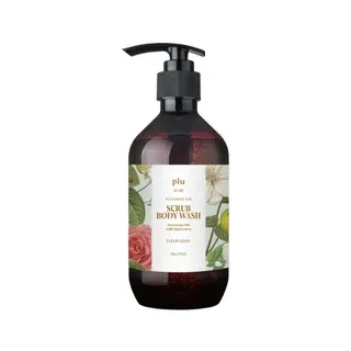 plu - Perfumed Spa Scrub Body Wash - 3 Types Fleur Soap