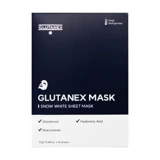 GLUTANEX - Snow White Sheet Mask 15 pcs Set 25g x 15 pcs